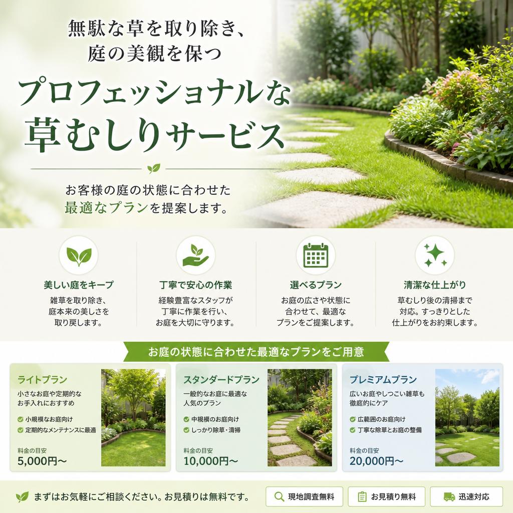 2. プロによる草むしりサービス