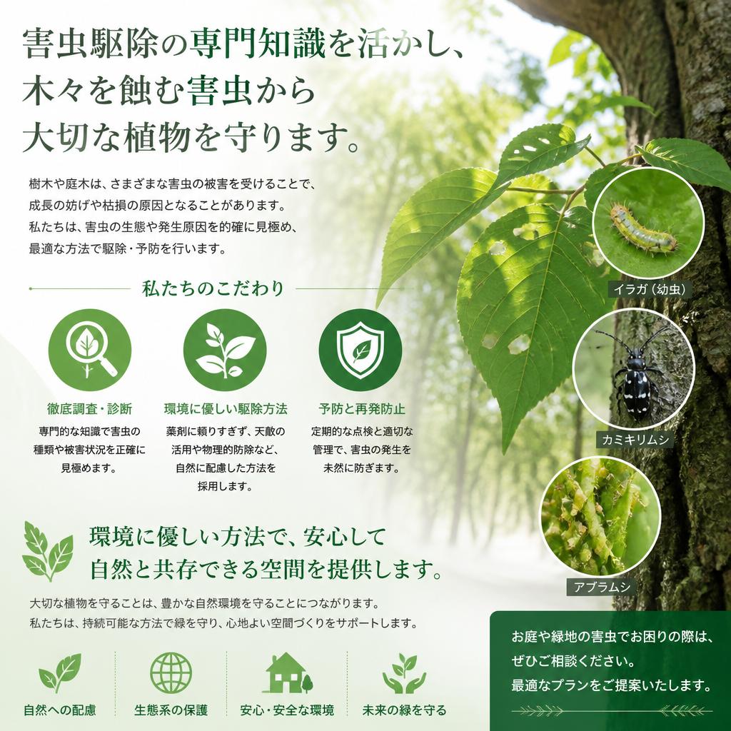 害虫駆除で健康な庭を保つ