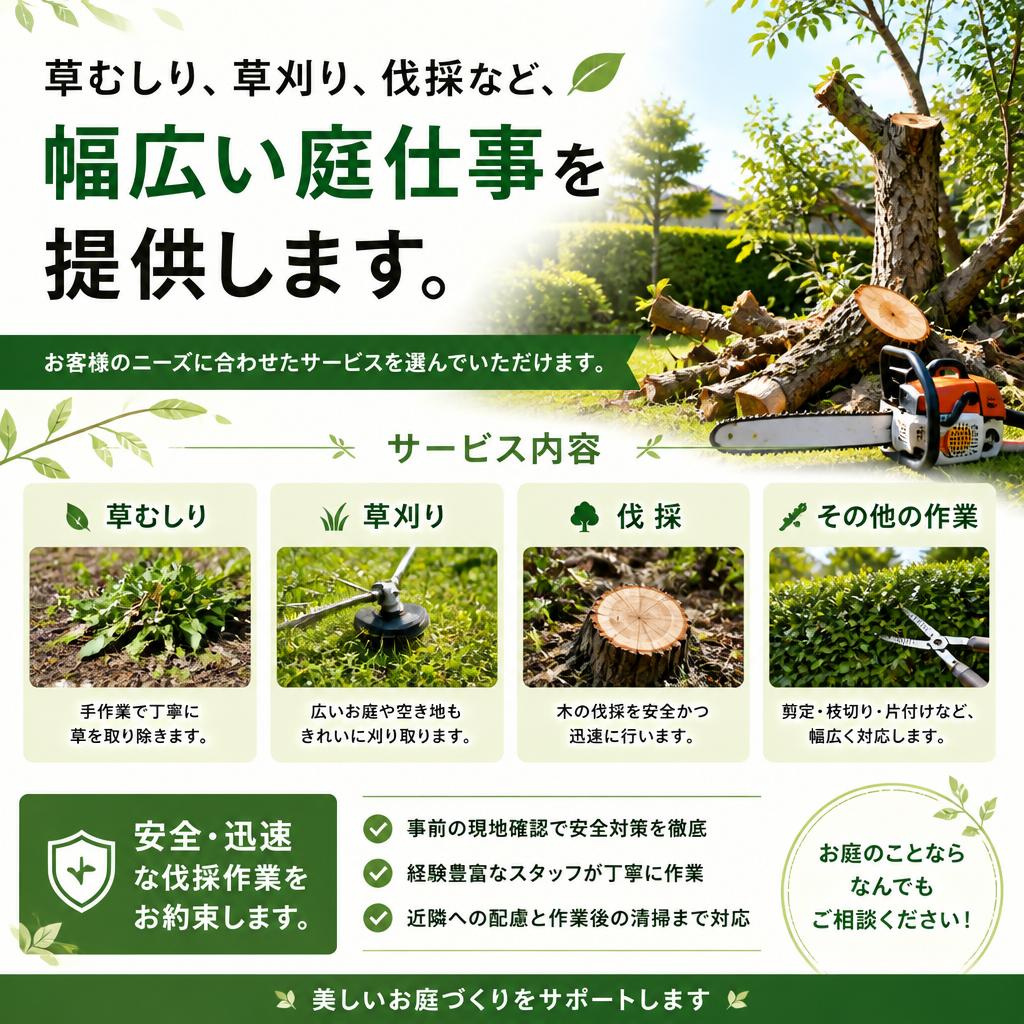 多彩なサービスメニュー