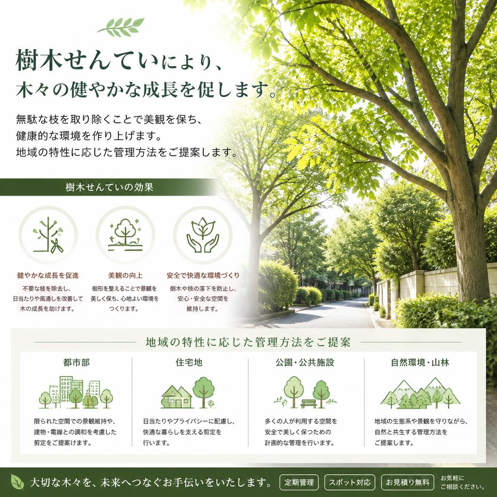 せんていで美しい緑地管理