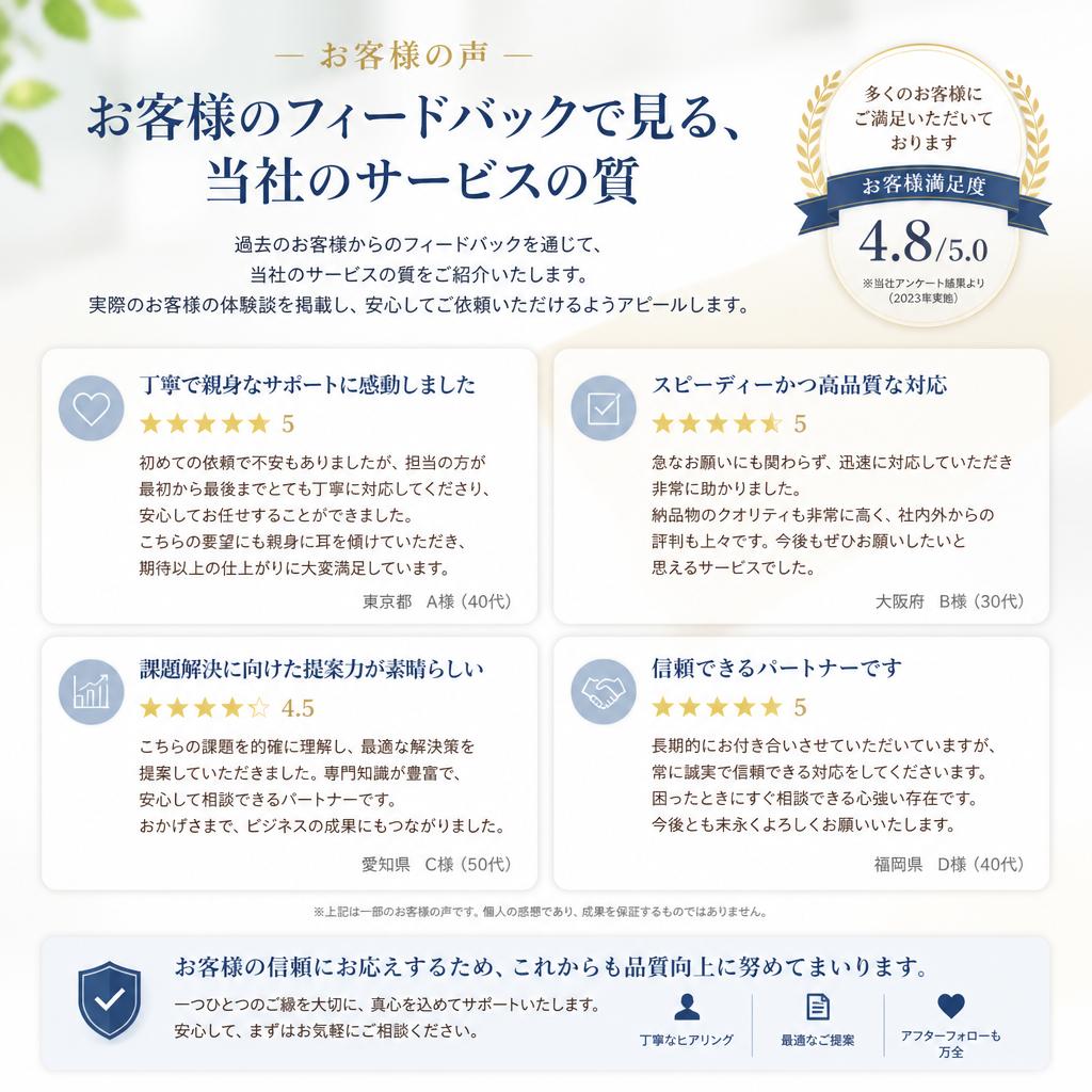 お客様の声
