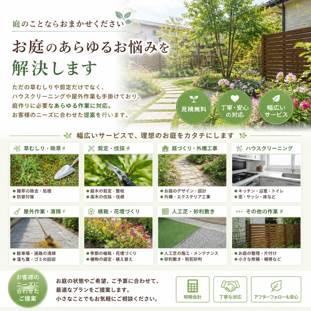 豊富なサービスメニュー