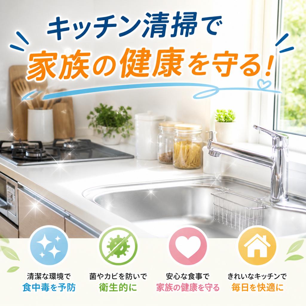キッチン清掃で家族の健康を守る！