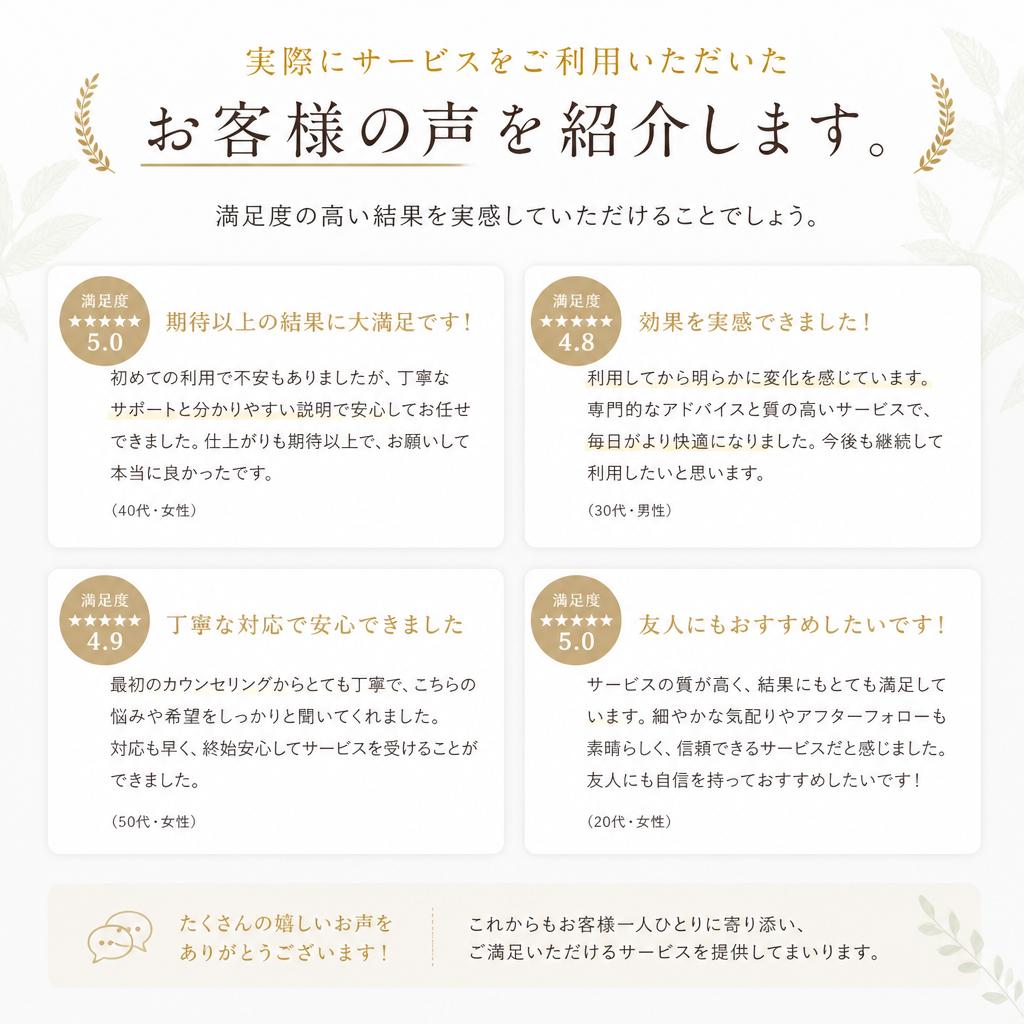 5. お客様の声と成功事例