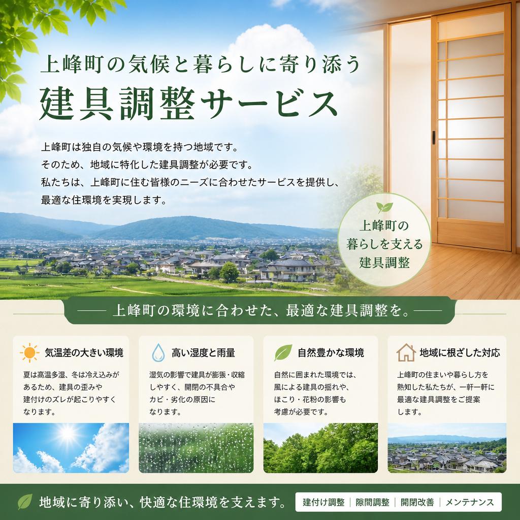 上峰町の特性に合ったサービス