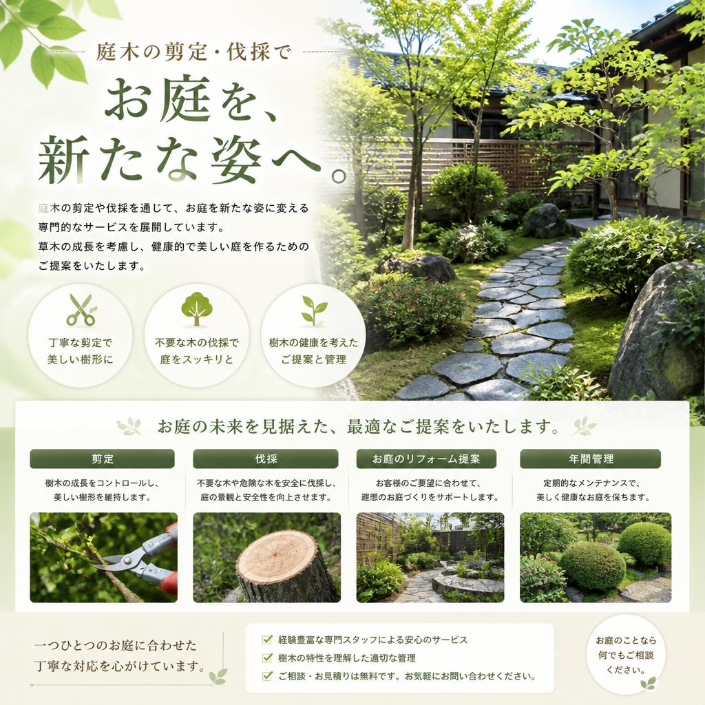 剪定・伐採の専門技術