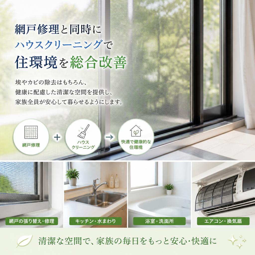 3. ハウスクリーニングで快適空間を実現
