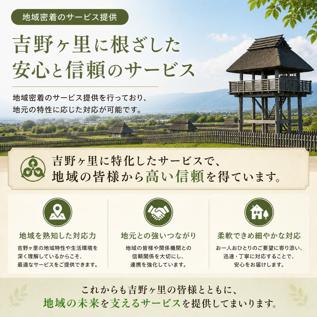 4.地域に根ざした便利屋の強み