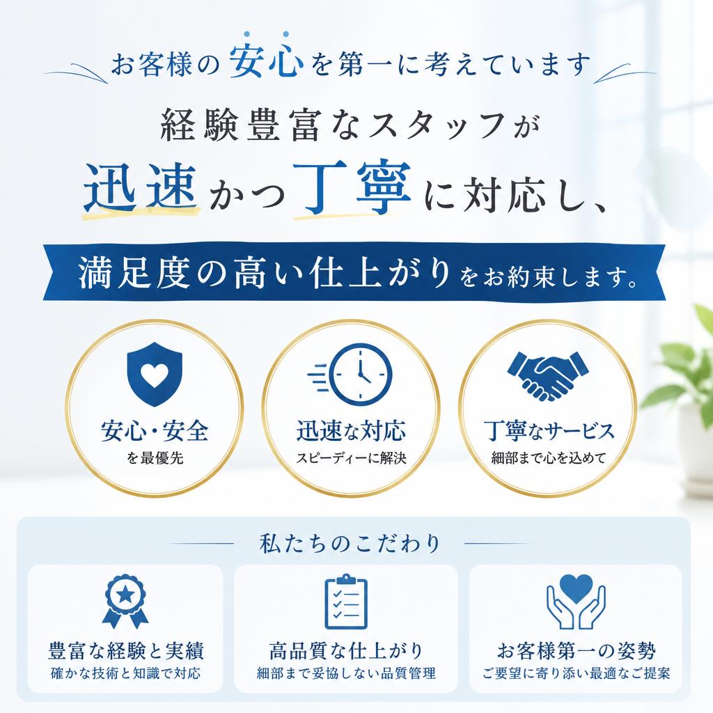 安心・信頼のサービス