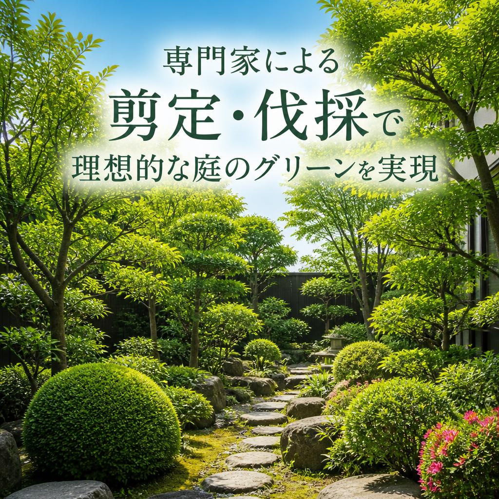 専門家による剪定・伐採で理想的な庭のグリーンを実現