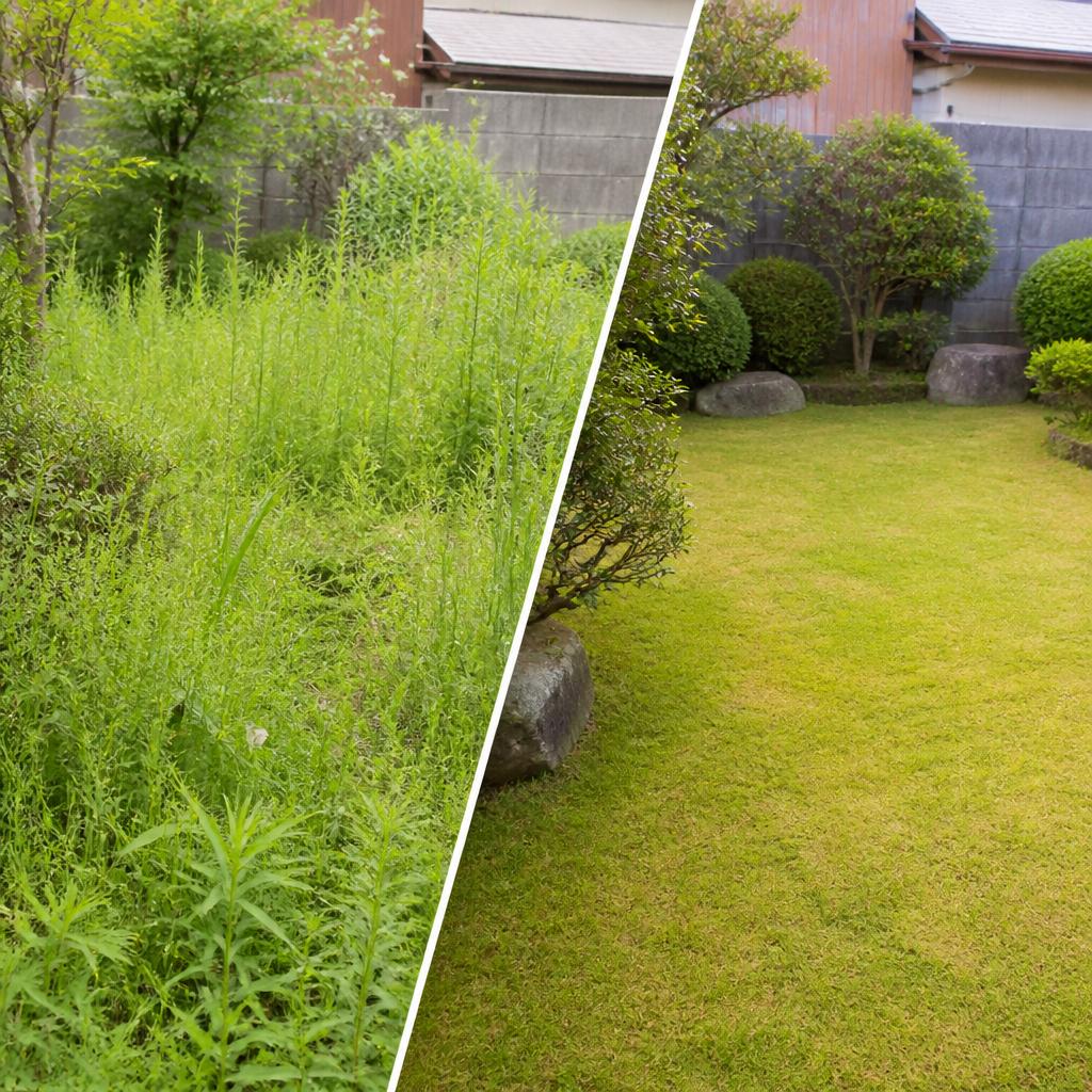 手間いらずの雑草除去