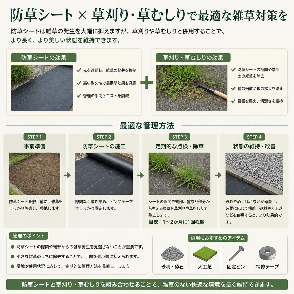 4. 草刈り・草むしりとの併用