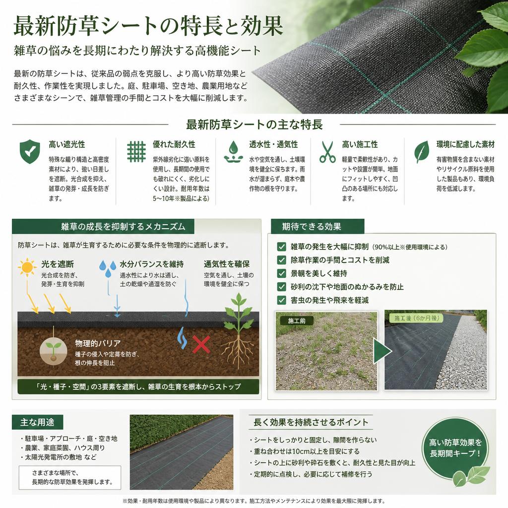 2. 防草シートの効果とは