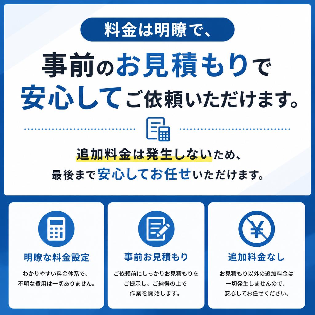 価格の透明性—安心の料金体系