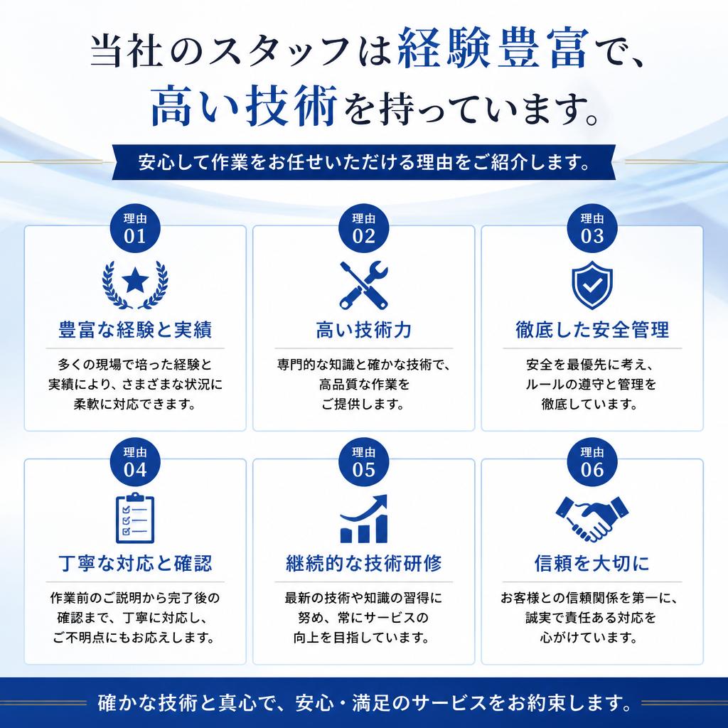 プロの技術で仕上げる安心感