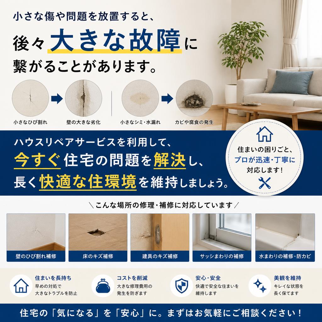 ハウスリペアで住宅を守る