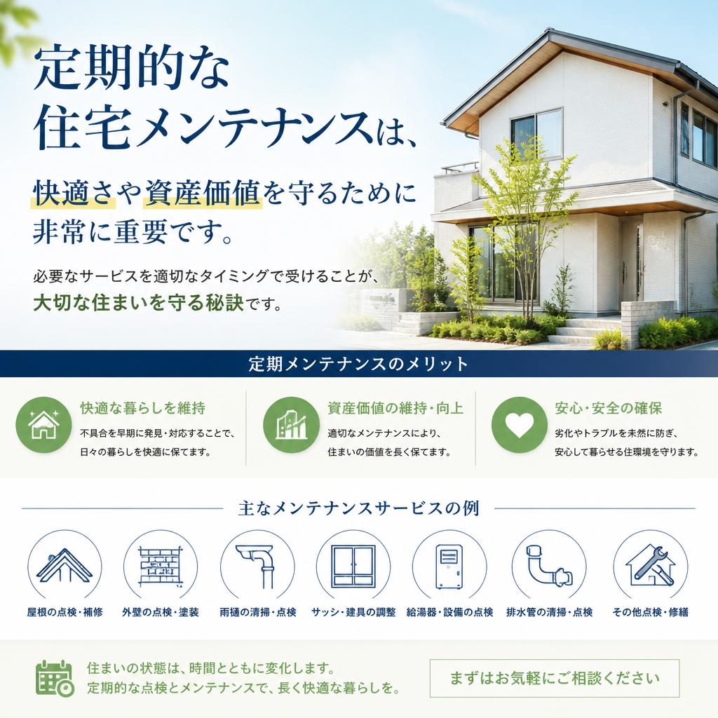 住宅メンテナンスの重要性