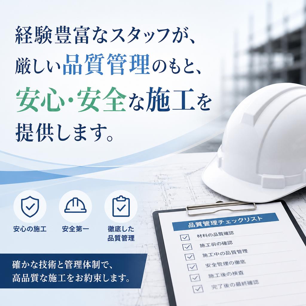 安心・安全な施工管理