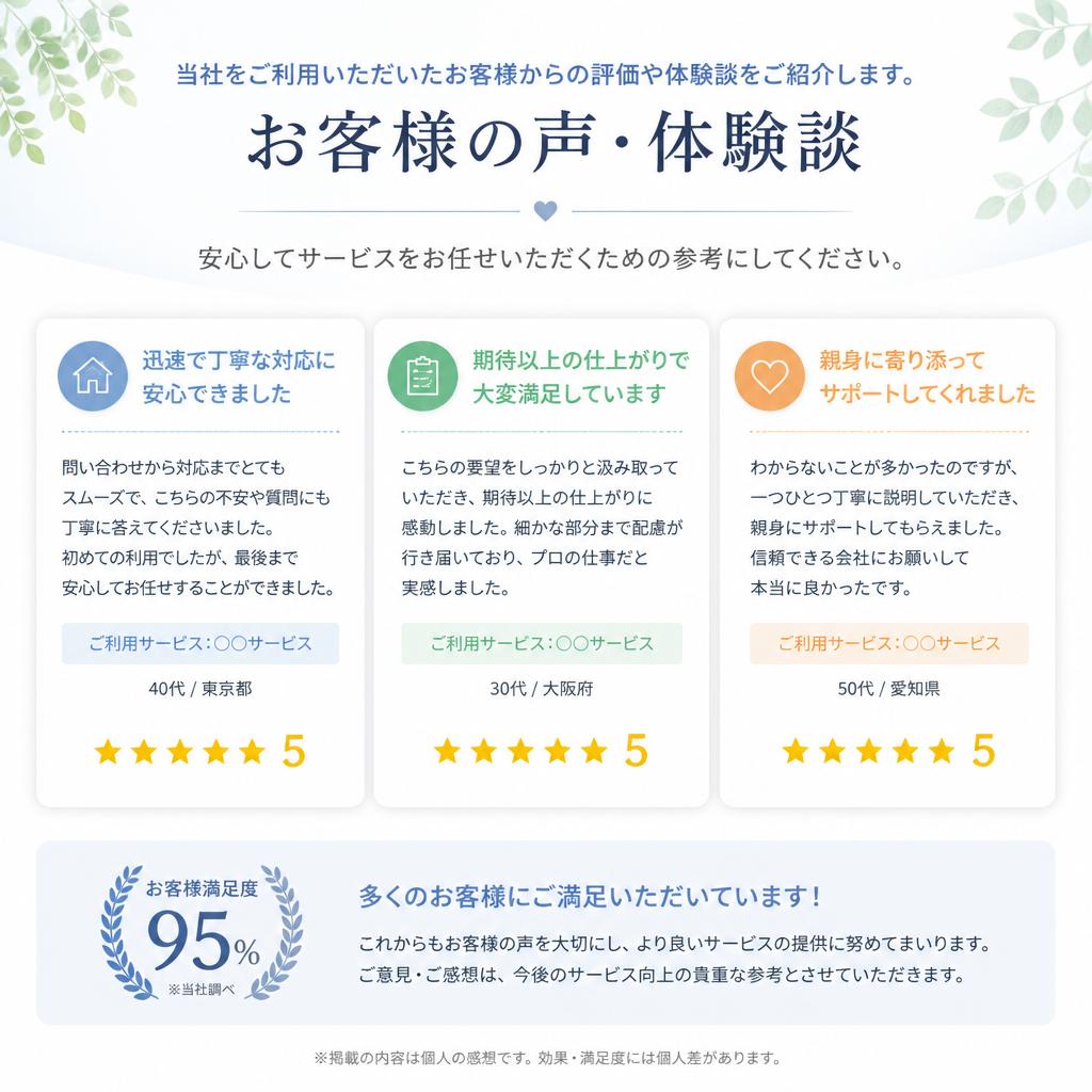お客様の声
